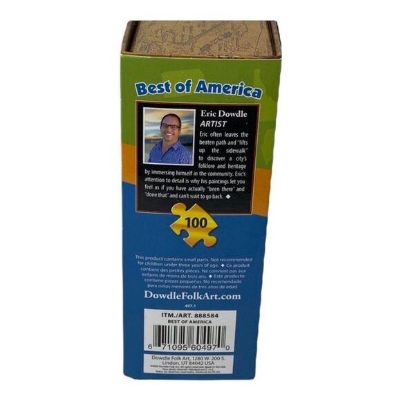 Dowdle Jigsaw Puzzle - Best of America - 100 Piece 16x20 New Sealed Bag in Box - Picture 4 of 5